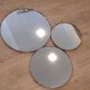 Helen 3 Parça Ahşap Çerçeveli Dekoratif Set Ayna (61-49-39cm - Bronz)